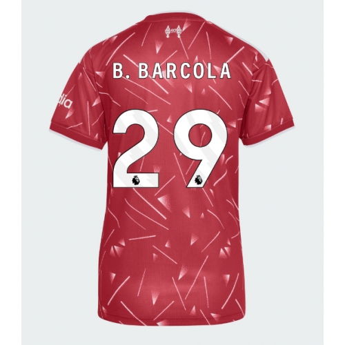 Liverpool Bradley Barcola #29 Maglia Gara Casa Repliche 2026-27 Donna Maniche Corte Liverpool Bradley Barcola #29 Maglia Gara Casa Repliche 2026-27 Donna Maniche Corte